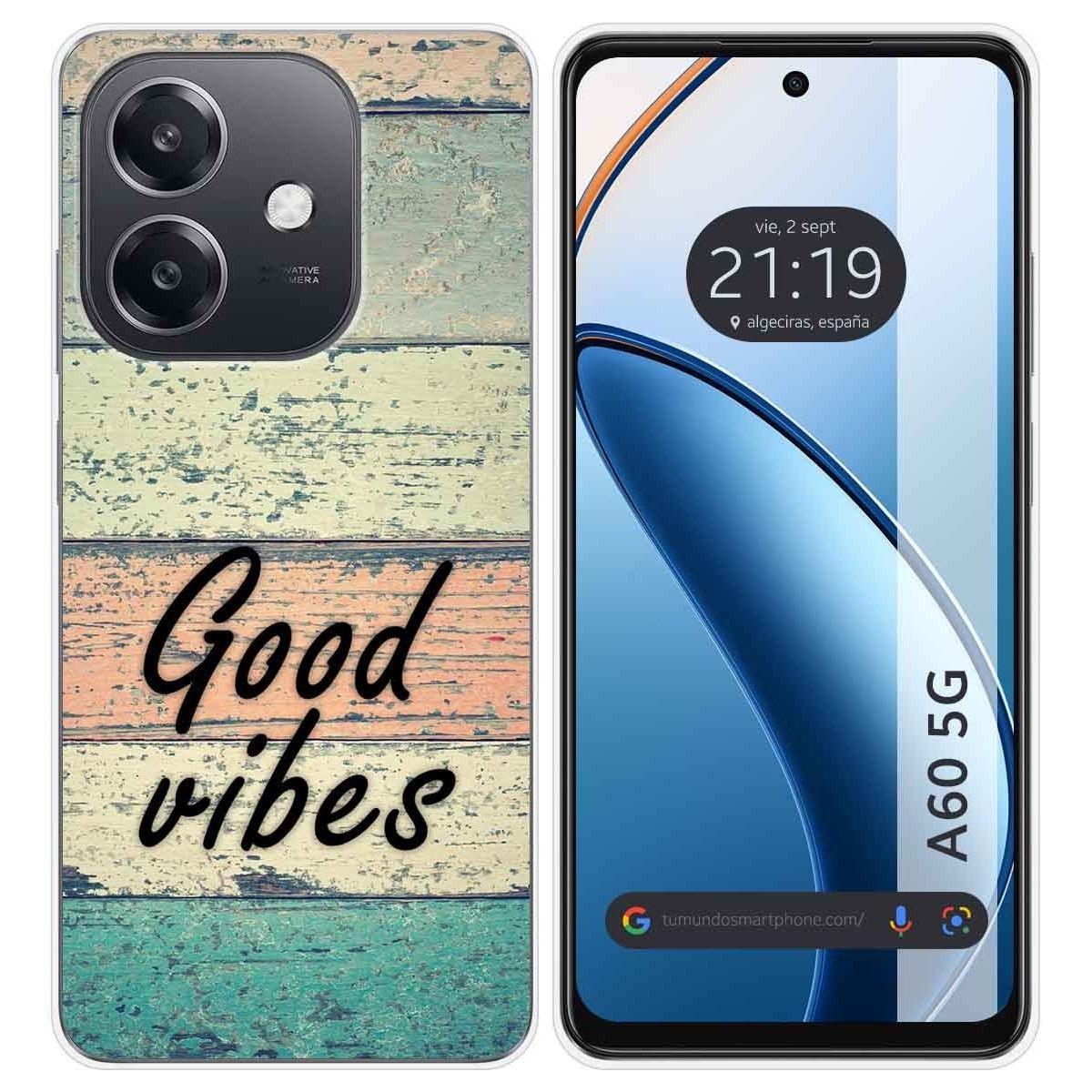 Funda Silicona para Oppo A60 5G diseño Madera 01 Dibujos