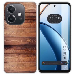 Funda Silicona para Oppo A60 5G diseño Madera 02 Dibujos