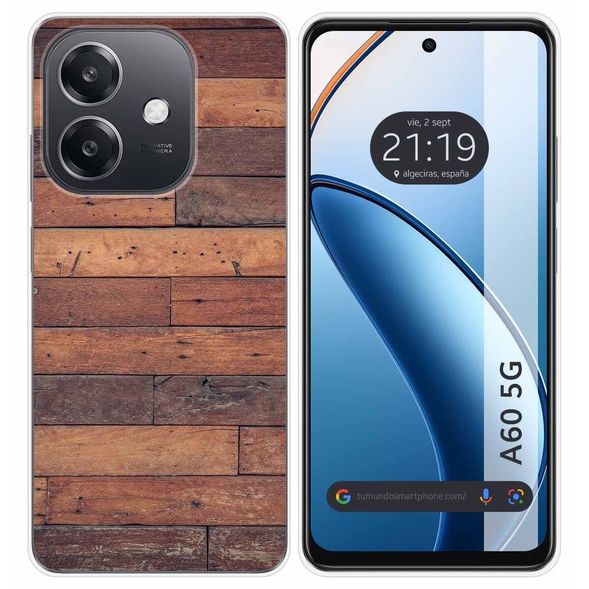 Funda Silicona para Oppo A60 5G diseño Madera 03 Dibujos