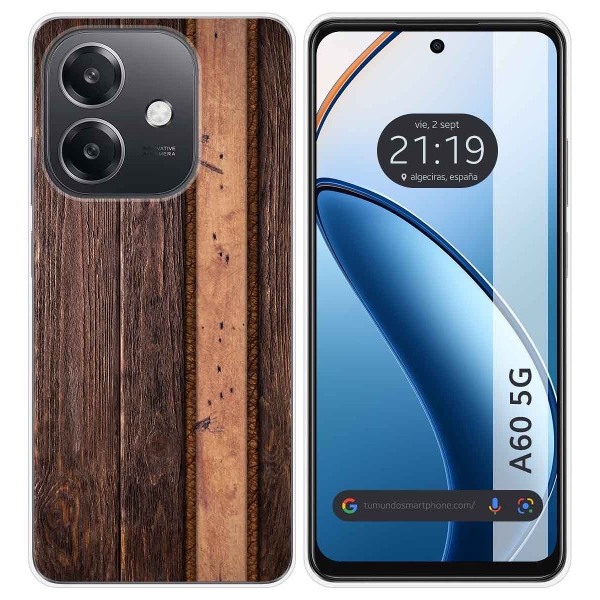 Funda Silicona para Oppo A60 5G diseño Madera 05 Dibujos