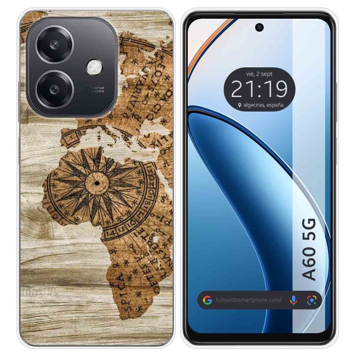Funda Silicona para Oppo A60 5G diseño Madera 07 Dibujos