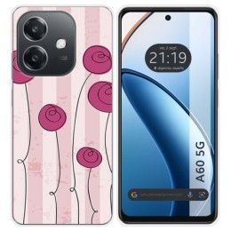Funda Silicona para Oppo A60 5G diseño Flores Vintage Dibujos