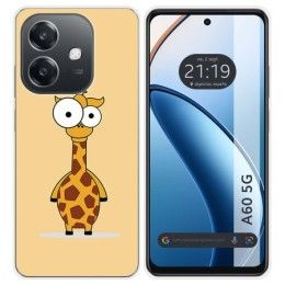 Funda Silicona para Oppo A60 5G diseño Jirafa Dibujos