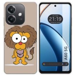Funda Silicona para Oppo A60 5G diseño Leon Dibujos