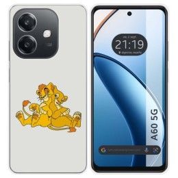 Funda Silicona para Oppo A60 5G diseño Leones Dibujos