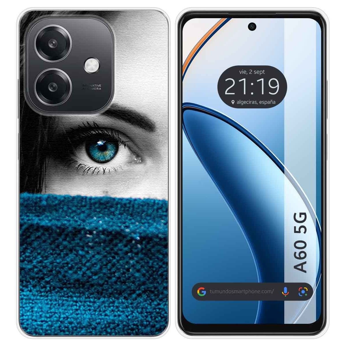 Funda Silicona para Oppo A60 5G diseño Ojo Dibujos