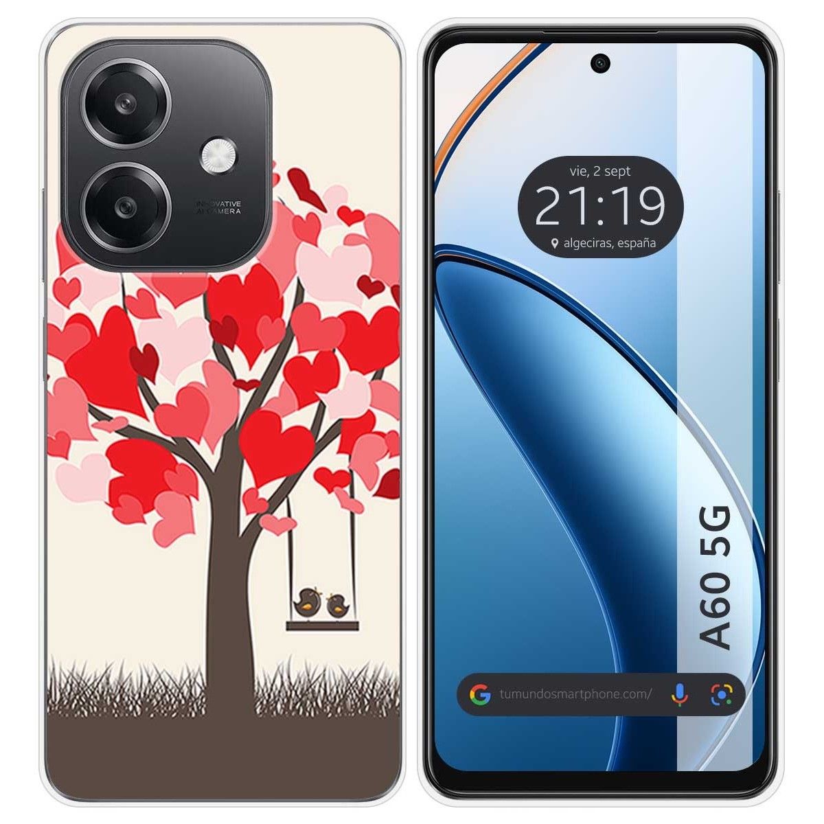 Funda Silicona para Oppo A60 5G diseño Pajaritos Dibujos