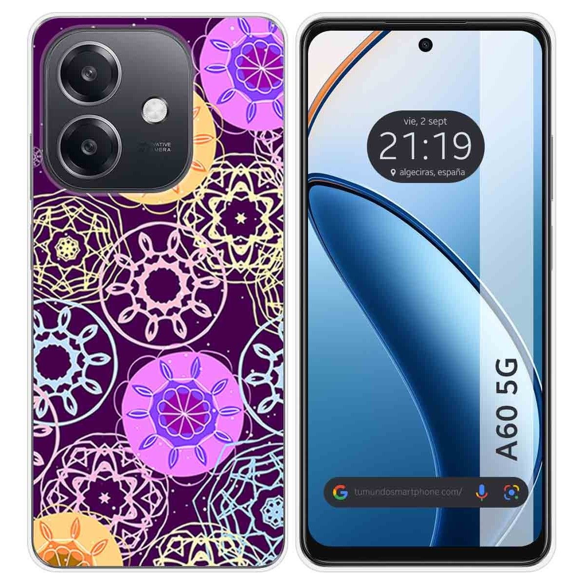 Funda Silicona para Oppo A60 5G diseño Radial Dibujos