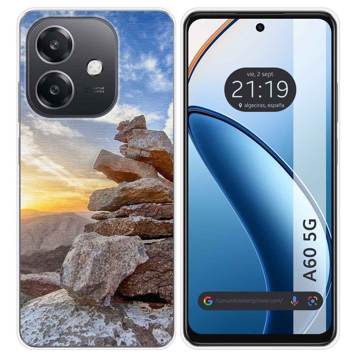 Funda Silicona para Oppo A60 5G diseño Sunset Dibujos