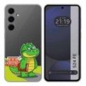 Funda Silicona Transparente para Samsung Galaxy S24 FE 5G diseño Coco Dibujos