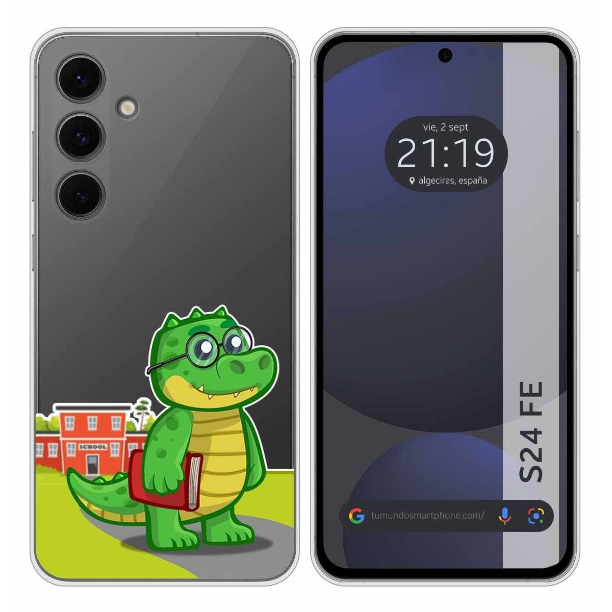 Funda Silicona Transparente para Samsung Galaxy S24 FE 5G diseño Coco Dibujos