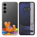Funda Silicona Transparente para Samsung Galaxy S24 FE 5G diseño Leopardo Dibujos