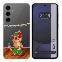 Funda Silicona Transparente para Samsung Galaxy S24 FE 5G diseño Suricata Dibujos