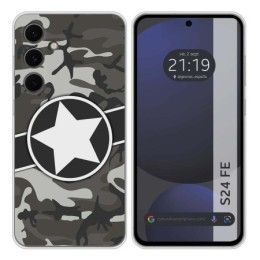 Funda Silicona para Samsung Galaxy S24 FE 5G diseño Camuflaje 02 Dibujos