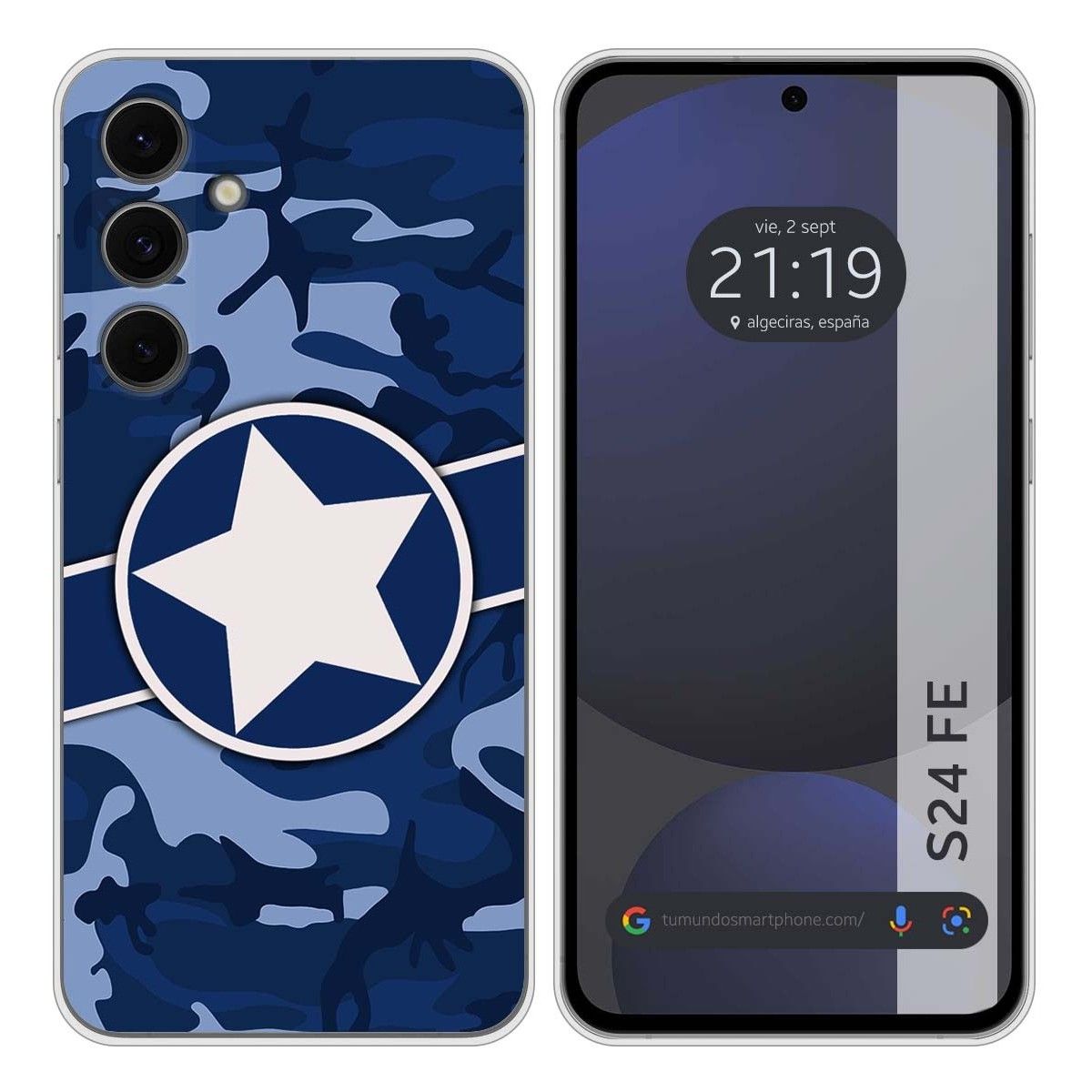 Funda Silicona para Samsung Galaxy S24 FE 5G diseño Camuflaje 03 Dibujos