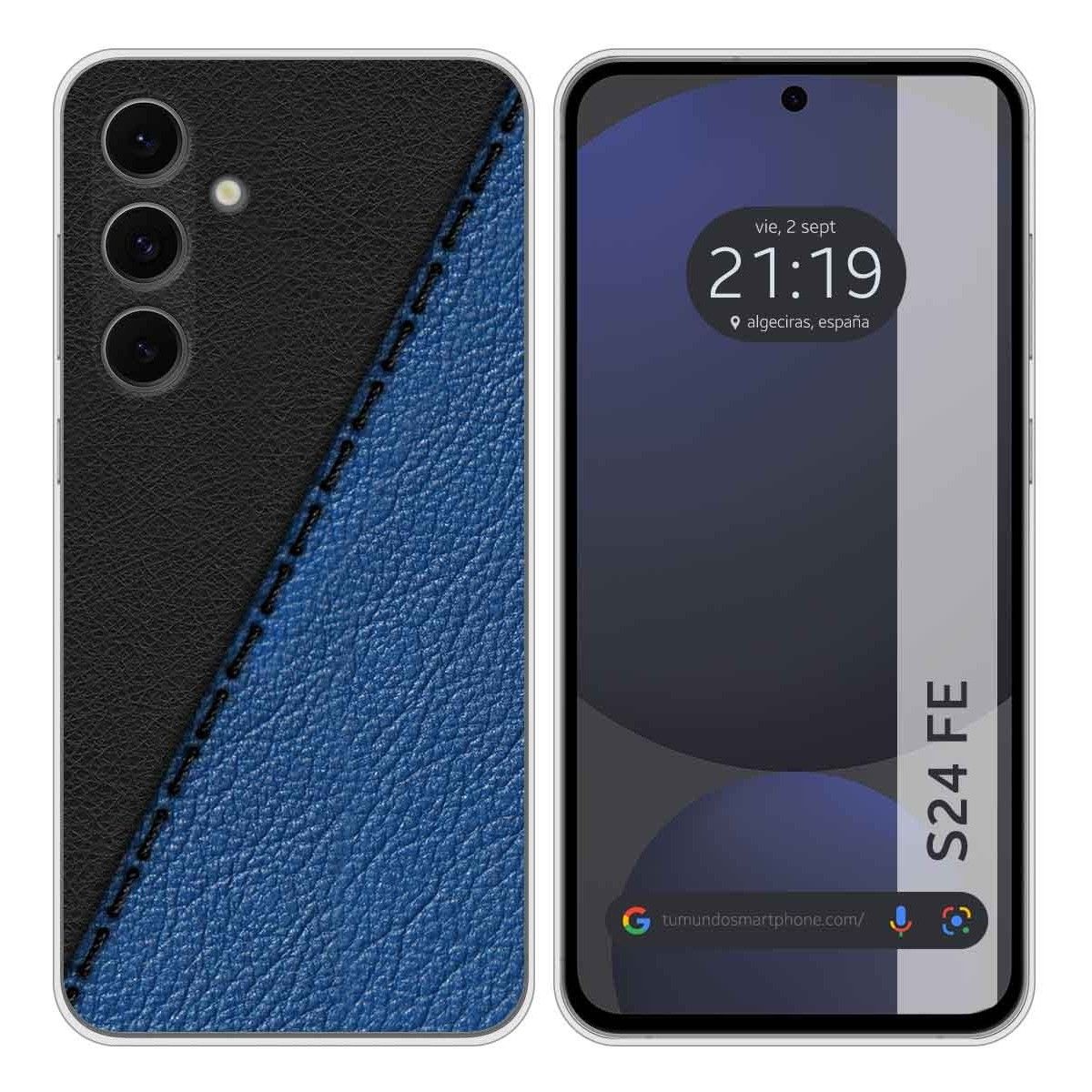 Funda Silicona para Samsung Galaxy S24 FE 5G diseño Cuero 02 Dibujos