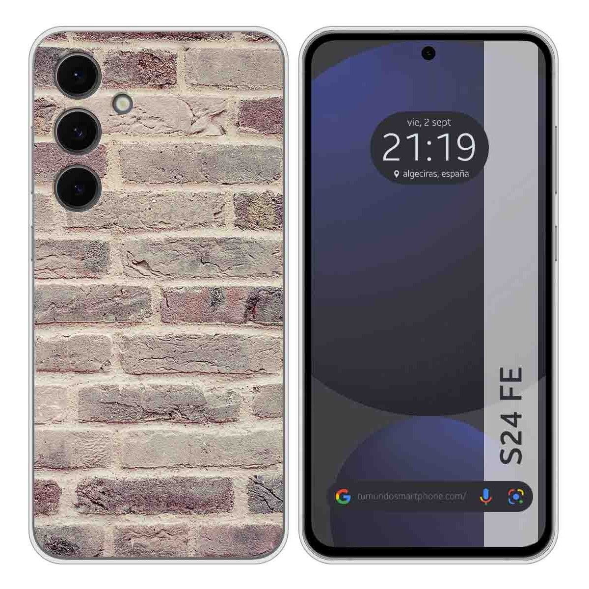 Funda Silicona para Samsung Galaxy S24 FE 5G diseño Ladrillo 01 Dibujos