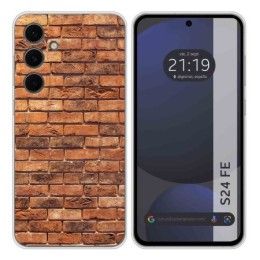 Funda Silicona para Samsung Galaxy S24 FE 5G diseño Ladrillo 04 Dibujos