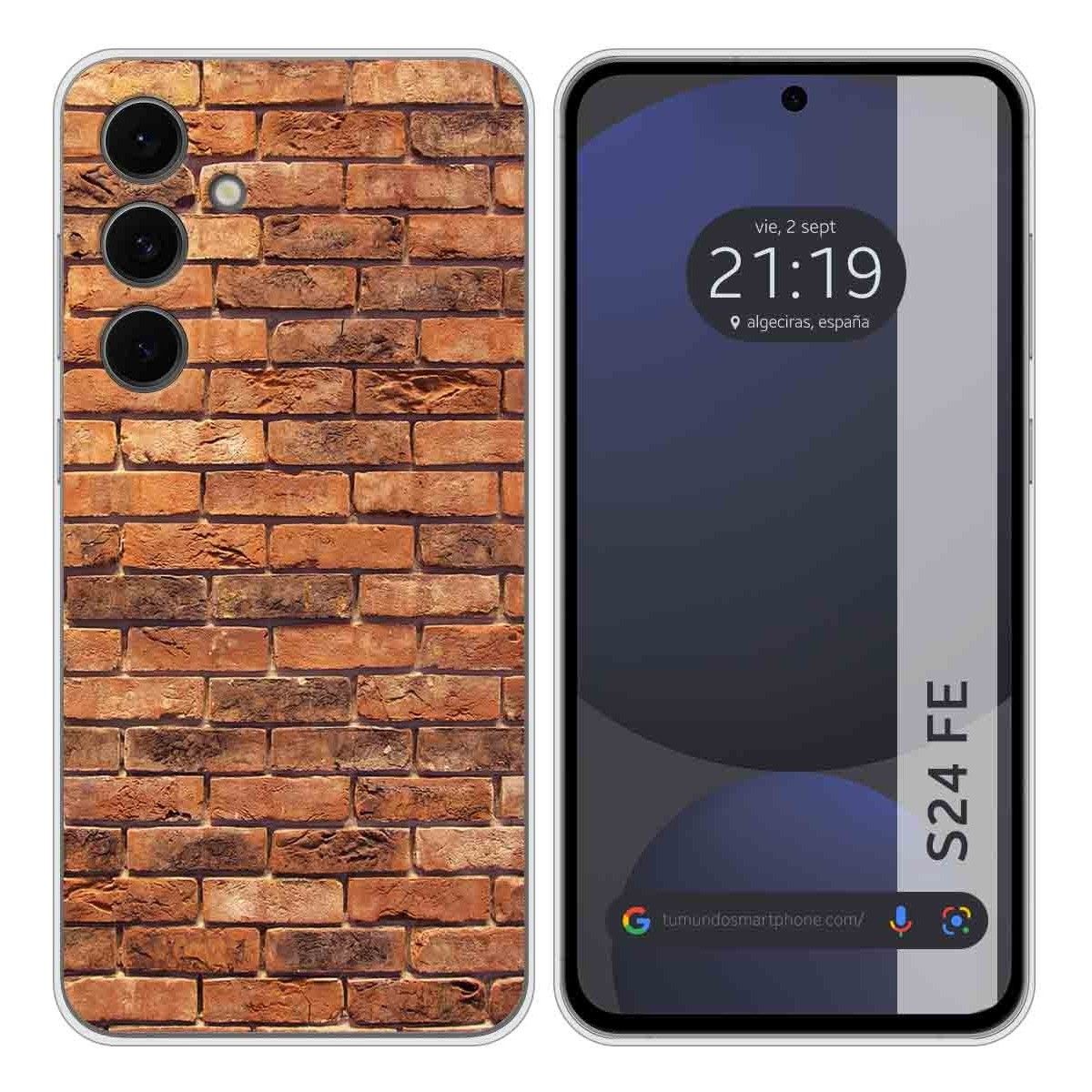 Funda Silicona para Samsung Galaxy S24 FE 5G diseño Ladrillo 04 Dibujos