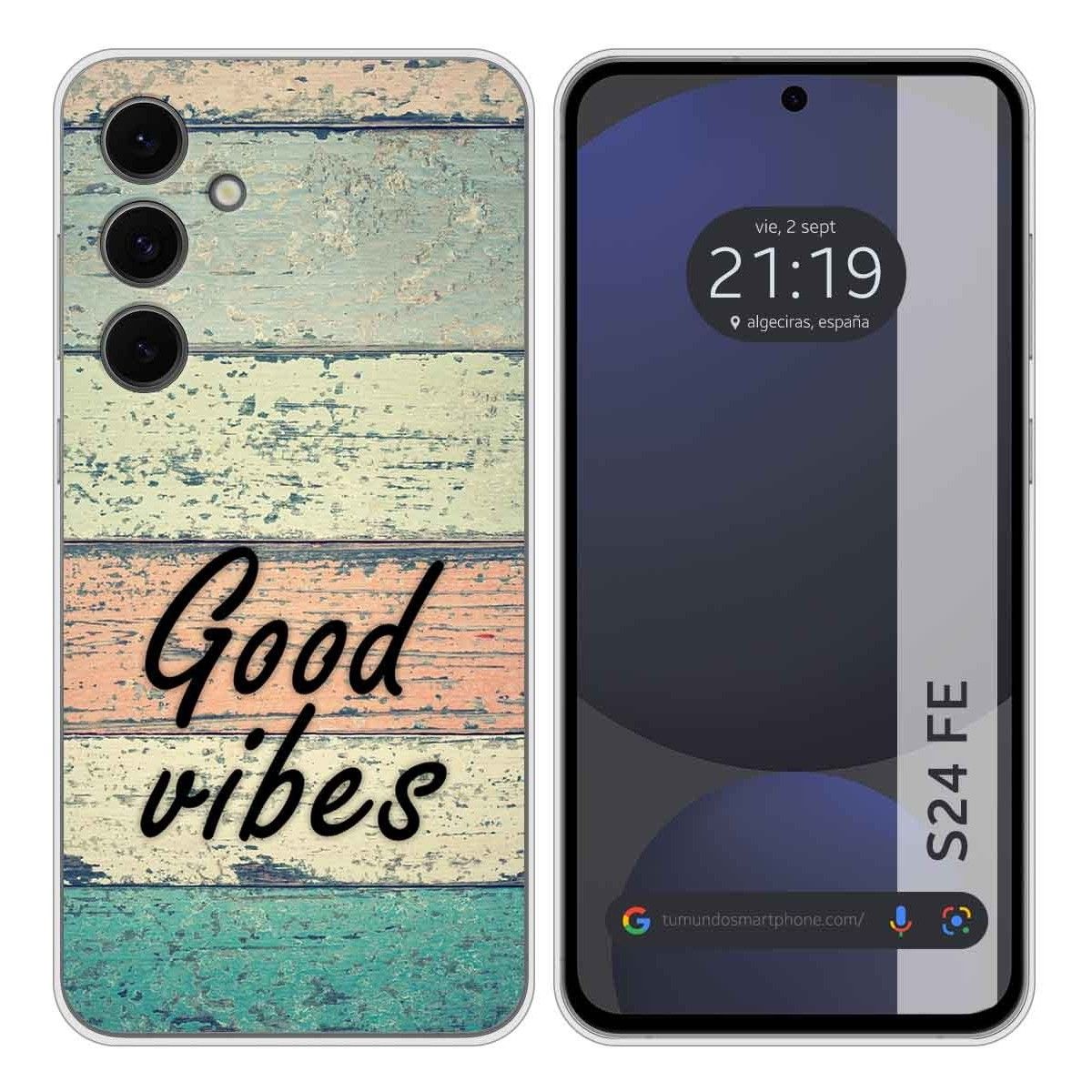 Funda Silicona para Samsung Galaxy S24 FE 5G diseño Madera 01 Dibujos