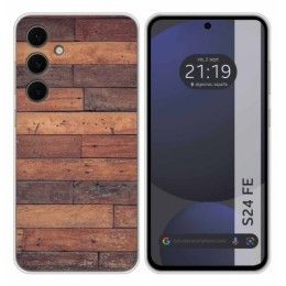 Funda Silicona para Samsung Galaxy S24 FE 5G diseño Madera 03 Dibujos