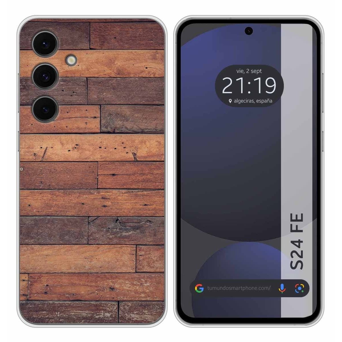 Funda Silicona para Samsung Galaxy S24 FE 5G diseño Madera 03 Dibujos