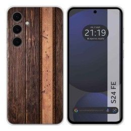 Funda Silicona para Samsung Galaxy S24 FE 5G diseño Madera 05 Dibujos