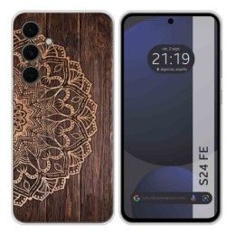 Funda Silicona para Samsung Galaxy S24 FE 5G diseño Madera 06 Dibujos