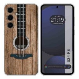 Funda Silicona para Samsung Galaxy S24 FE 5G diseño Madera 11 Dibujos