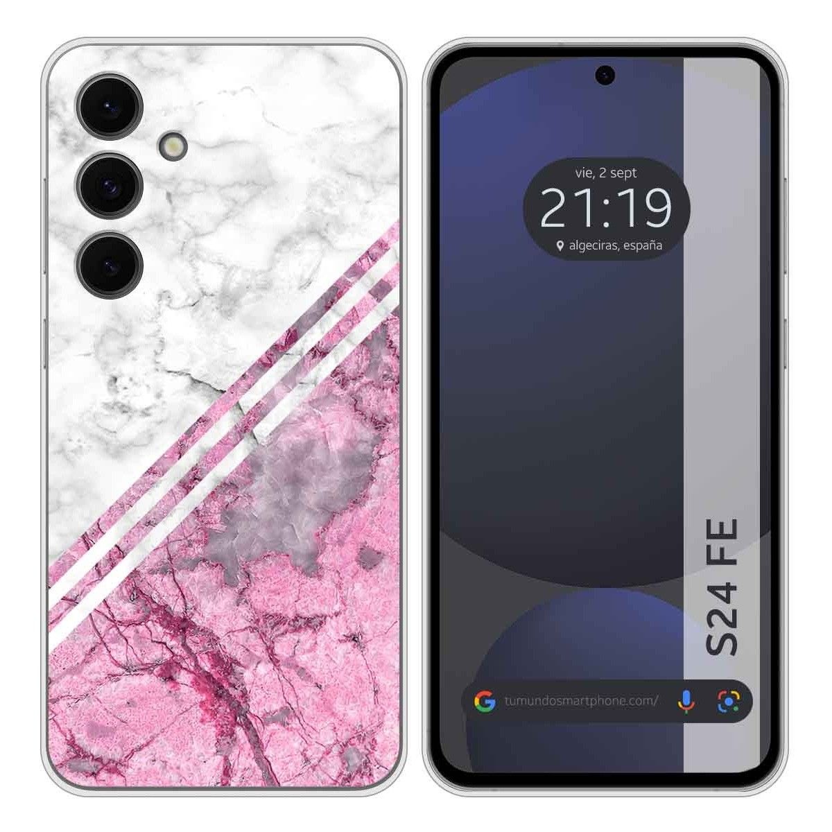 Funda Silicona para Samsung Galaxy S24 FE 5G diseño Mármol 03 Dibujos