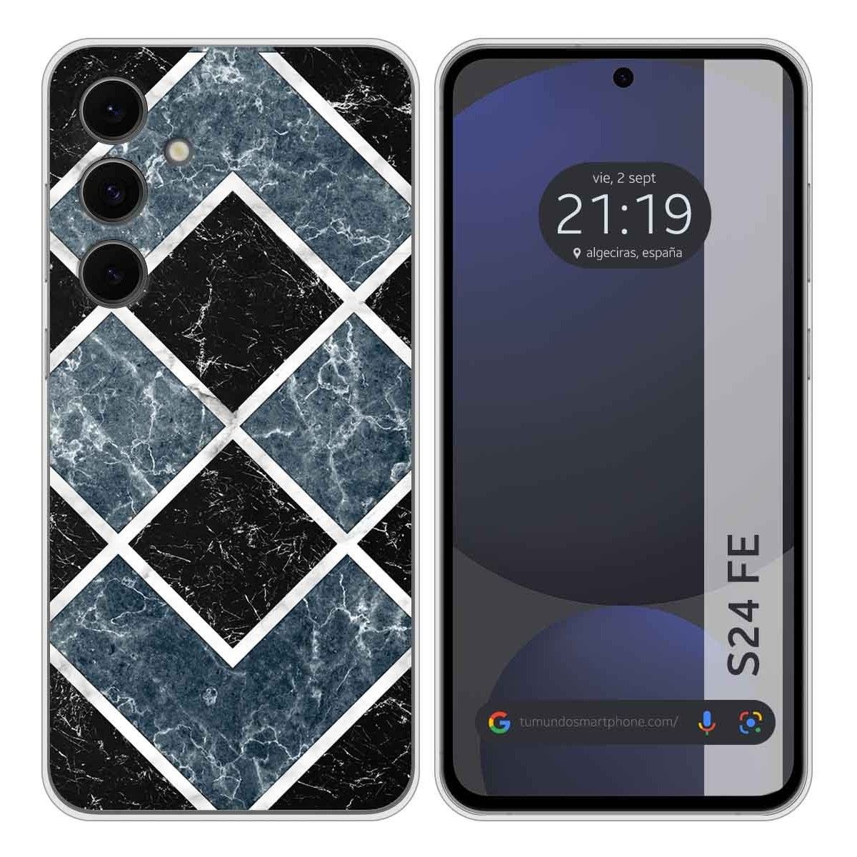 Funda Silicona para Samsung Galaxy S24 FE 5G diseño Mármol 06 Dibujos