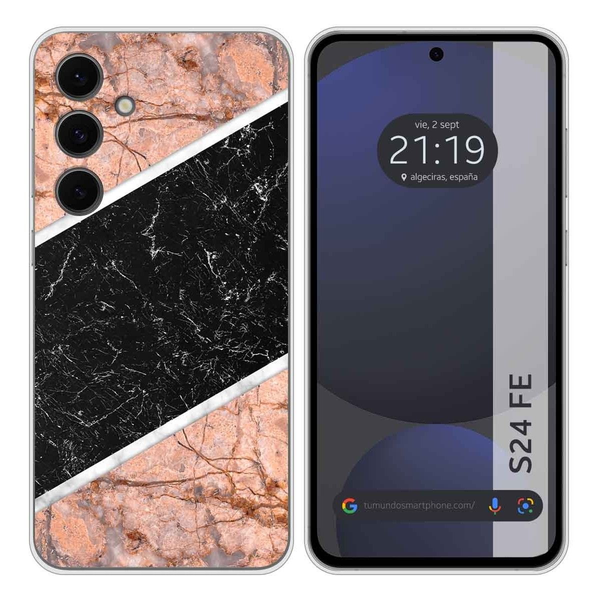 Funda Silicona para Samsung Galaxy S24 FE 5G diseño Mármol 07 Dibujos