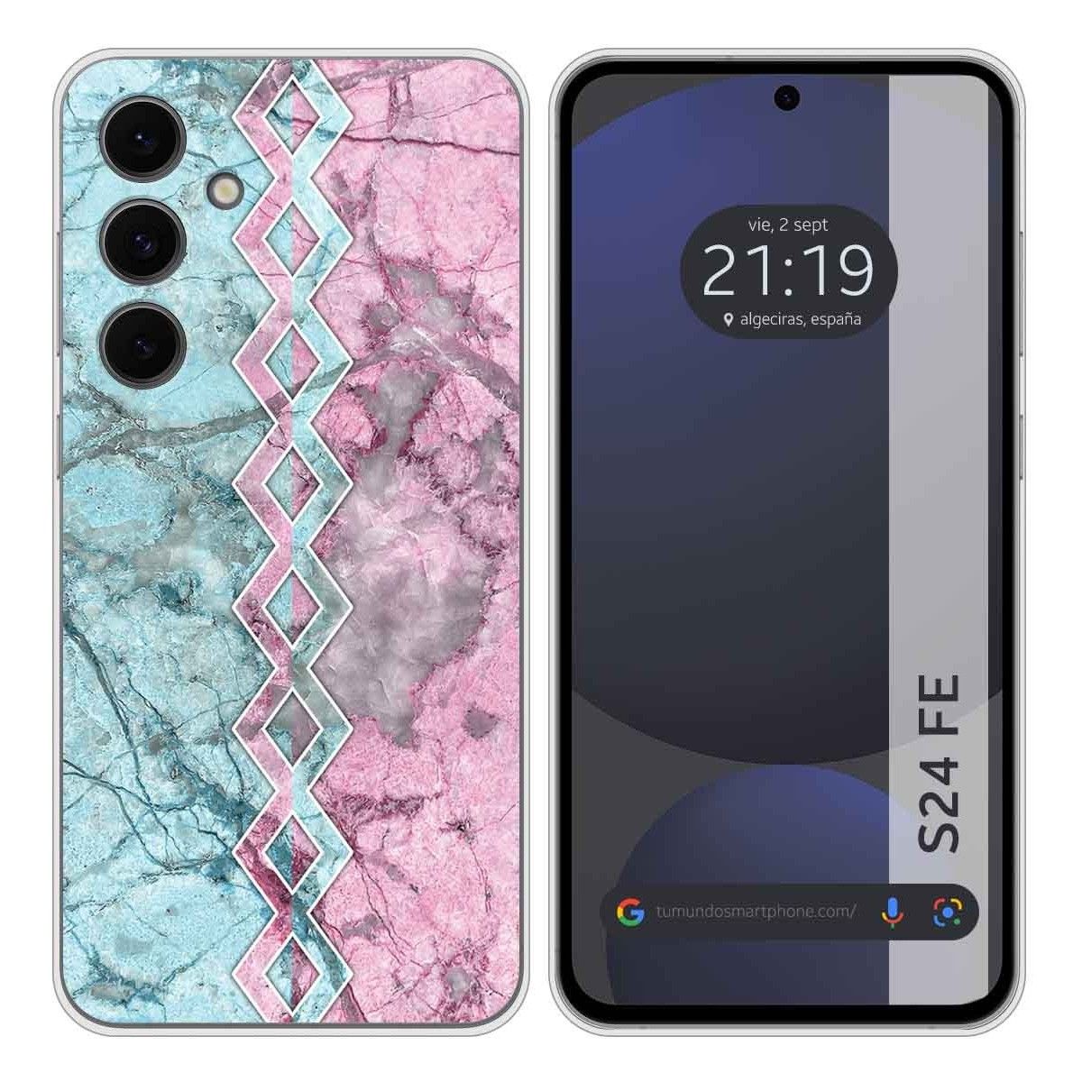 Funda Silicona para Samsung Galaxy S24 FE 5G diseño Mármol 08 Dibujos