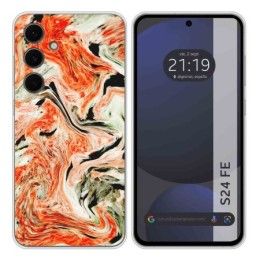 Funda Silicona para Samsung Galaxy S24 FE 5G diseño Mármol 12 Dibujos
