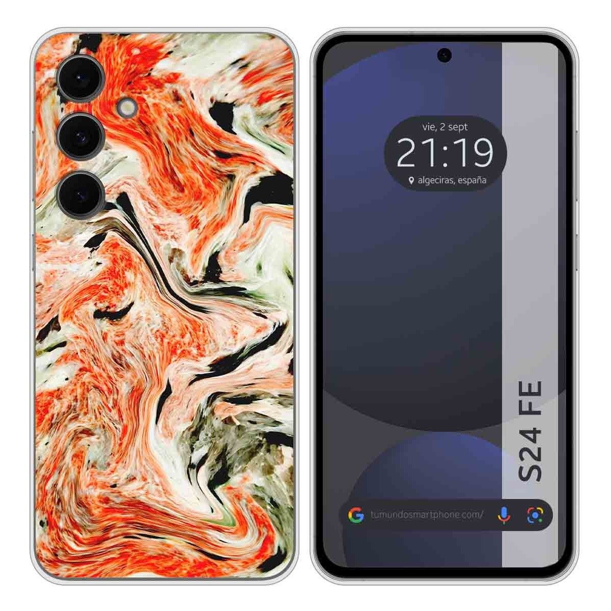 Funda Silicona para Samsung Galaxy S24 FE 5G diseño Mármol 12 Dibujos