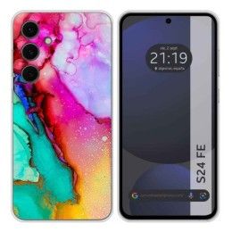 Funda Silicona para Samsung Galaxy S24 FE 5G diseño Mármol 15 Dibujos