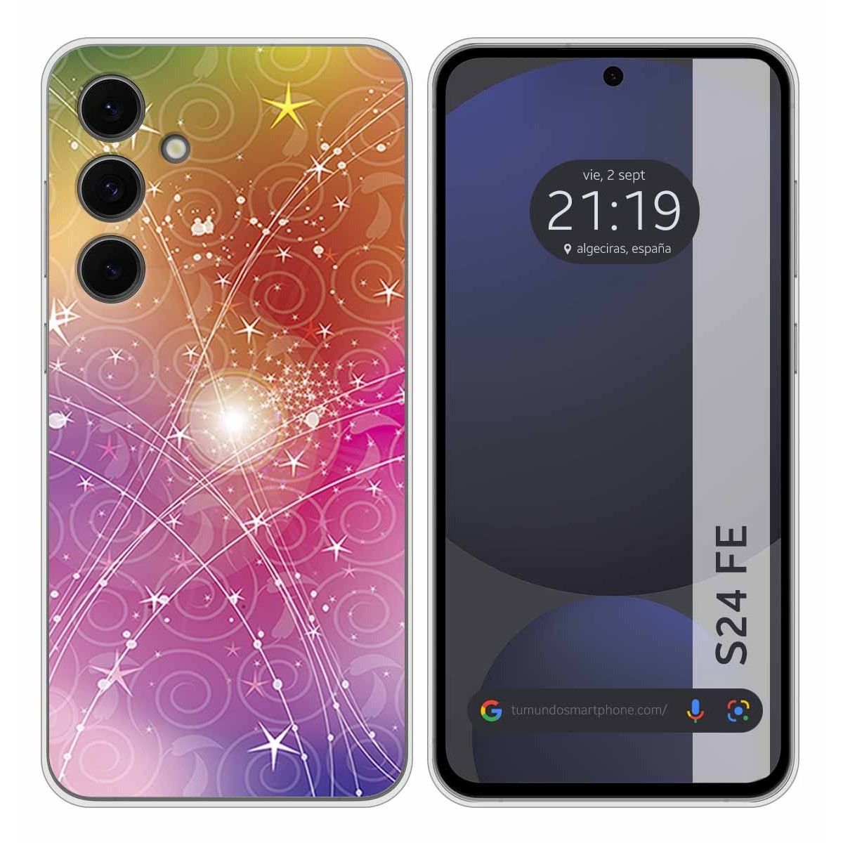 Funda Silicona para Samsung Galaxy S24 FE 5G diseño Abstracto Dibujos