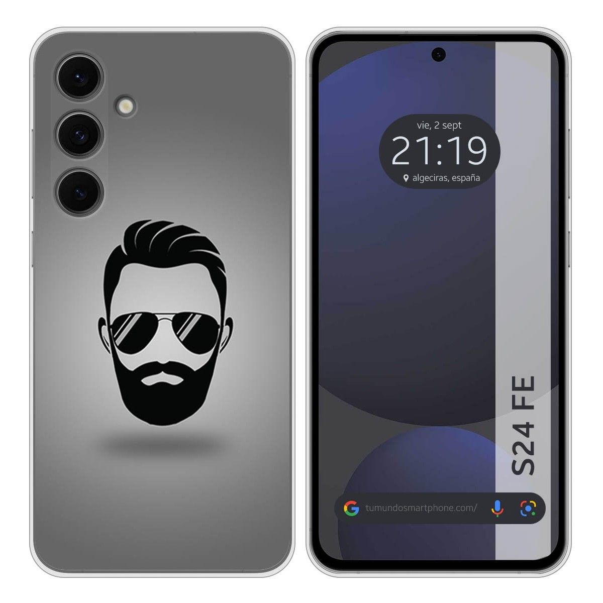 Funda Silicona para Samsung Galaxy S24 FE 5G diseño Barba Dibujos