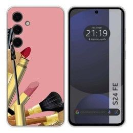 Funda Silicona para Samsung Galaxy S24 FE 5G diseño Brochas Dibujos