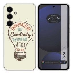 Funda Silicona para Samsung Galaxy S24 FE 5G diseño Creativity Dibujos