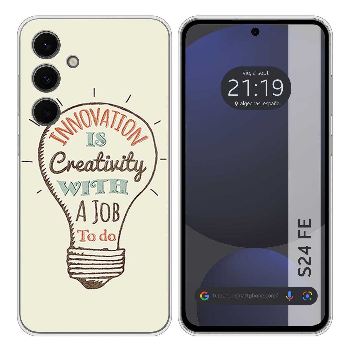 Funda Silicona para Samsung Galaxy S24 FE 5G diseño Creativity Dibujos