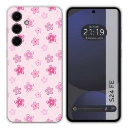 Funda Silicona para Samsung Galaxy S24 FE 5G diseño Flores Dibujos