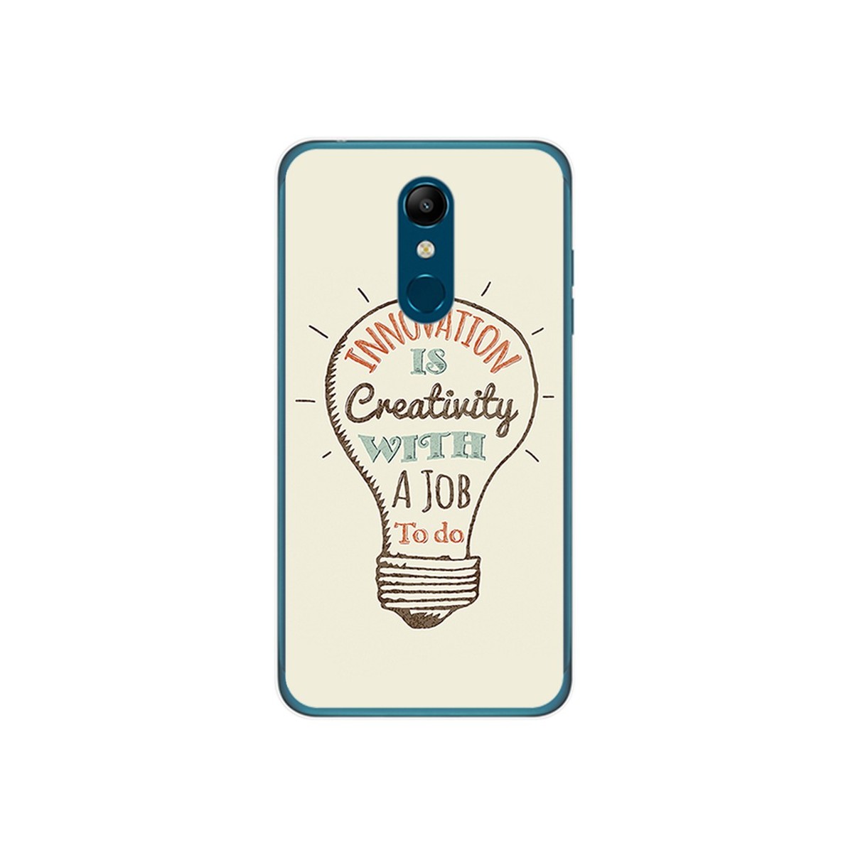 Funda Gel Tpu para Lg K11 Diseño Creativity Dibujos