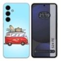 Funda Silicona para Samsung Galaxy S24 FE 5G diseño Furgoneta Dibujos