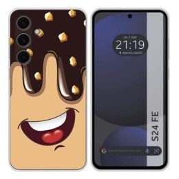 Funda Silicona para Samsung Galaxy S24 FE 5G diseño Helado Chocolate Dibujos