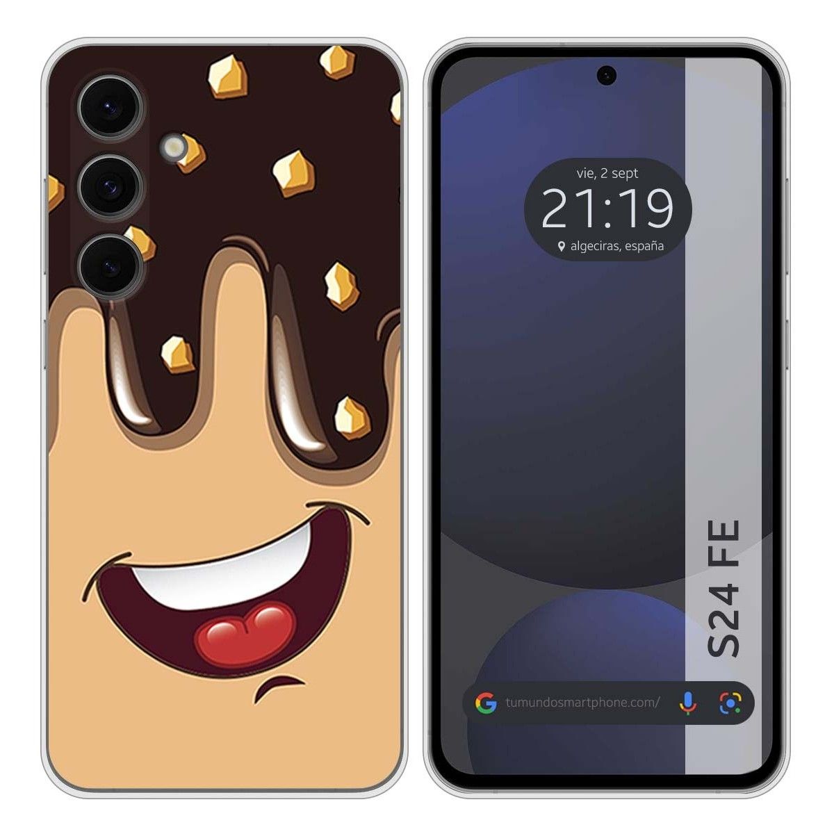 Funda Silicona para Samsung Galaxy S24 FE 5G diseño Helado Chocolate Dibujos