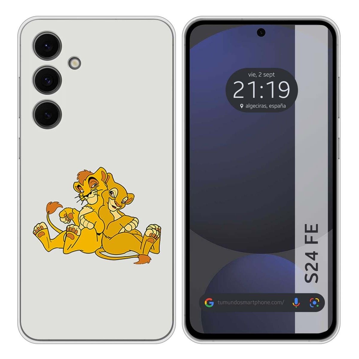 Funda Silicona para Samsung Galaxy S24 FE 5G diseño Leones Dibujos