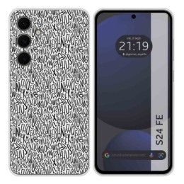 Funda Silicona para Samsung Galaxy S24 FE 5G diseño Letras Dibujos