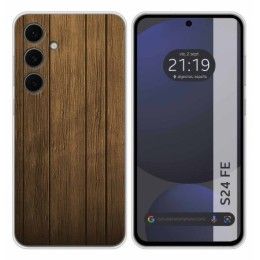 Funda Silicona para Samsung Galaxy S24 FE 5G diseño Madera Dibujos