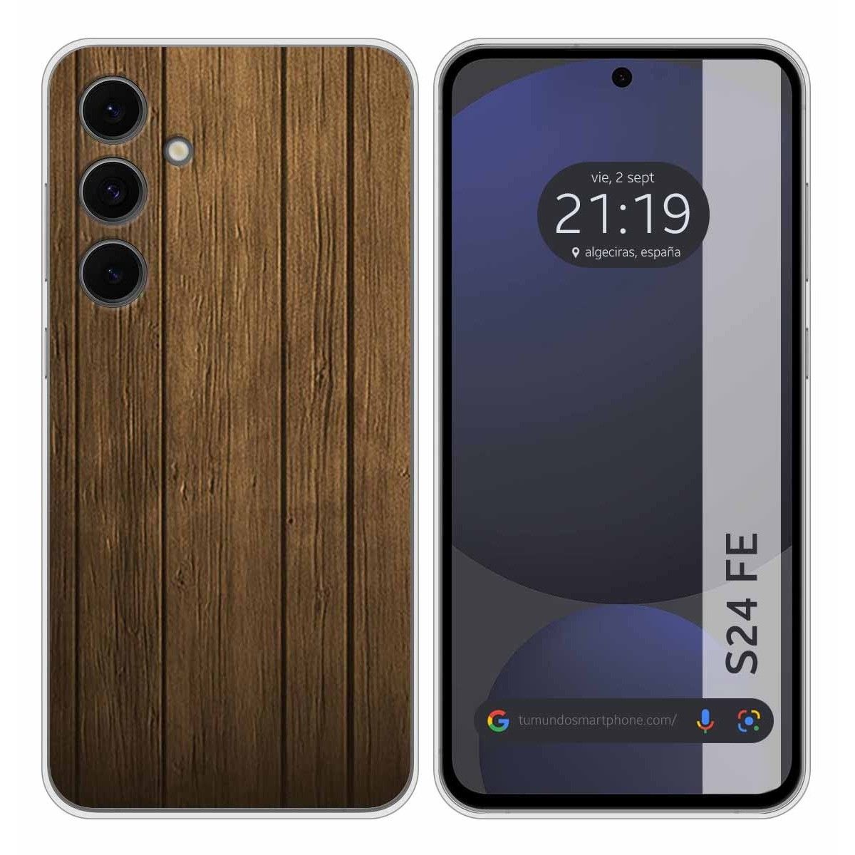 Funda Silicona para Samsung Galaxy S24 FE 5G diseño Madera Dibujos
